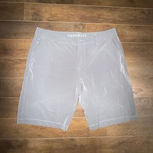 Hang Ten Men’s Shorts Size 36 Gray Stretch Drawstring Casual Golf Beach